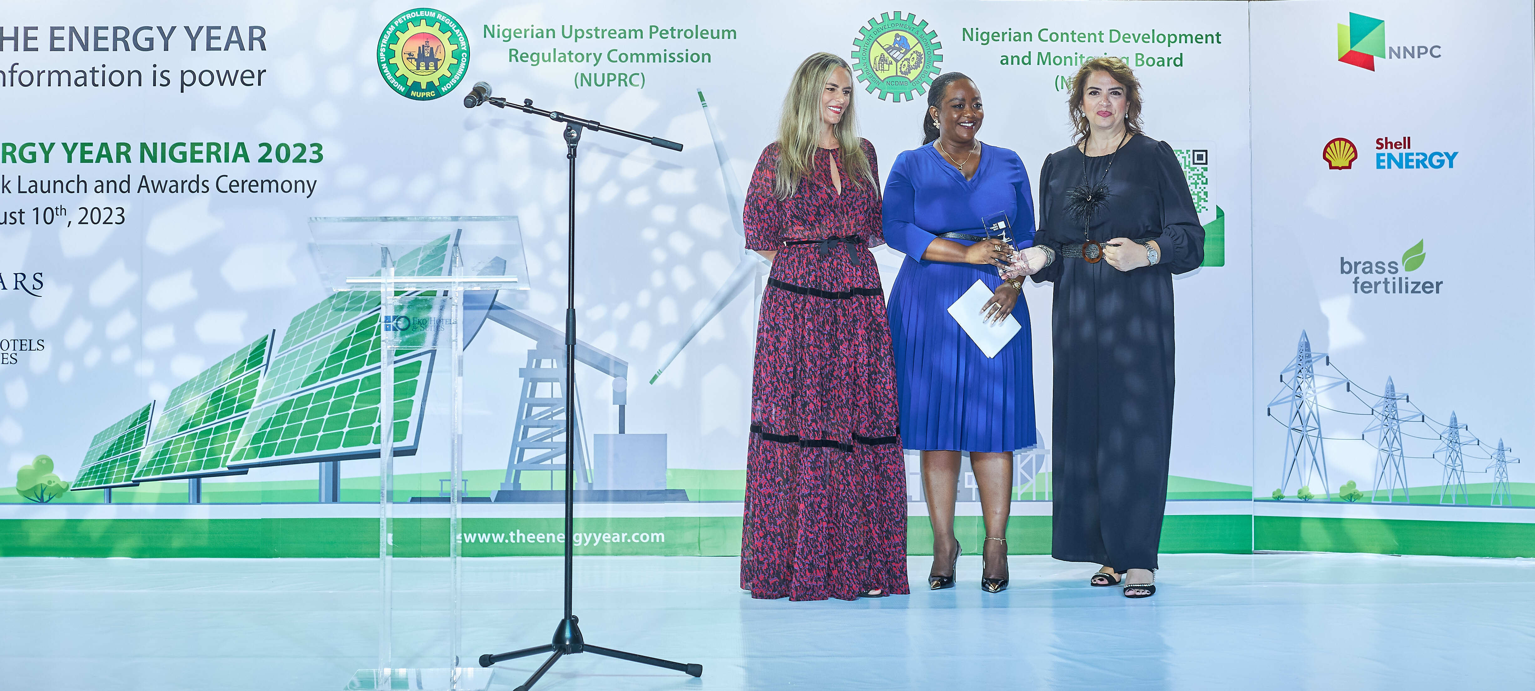 Awards ceremony moment