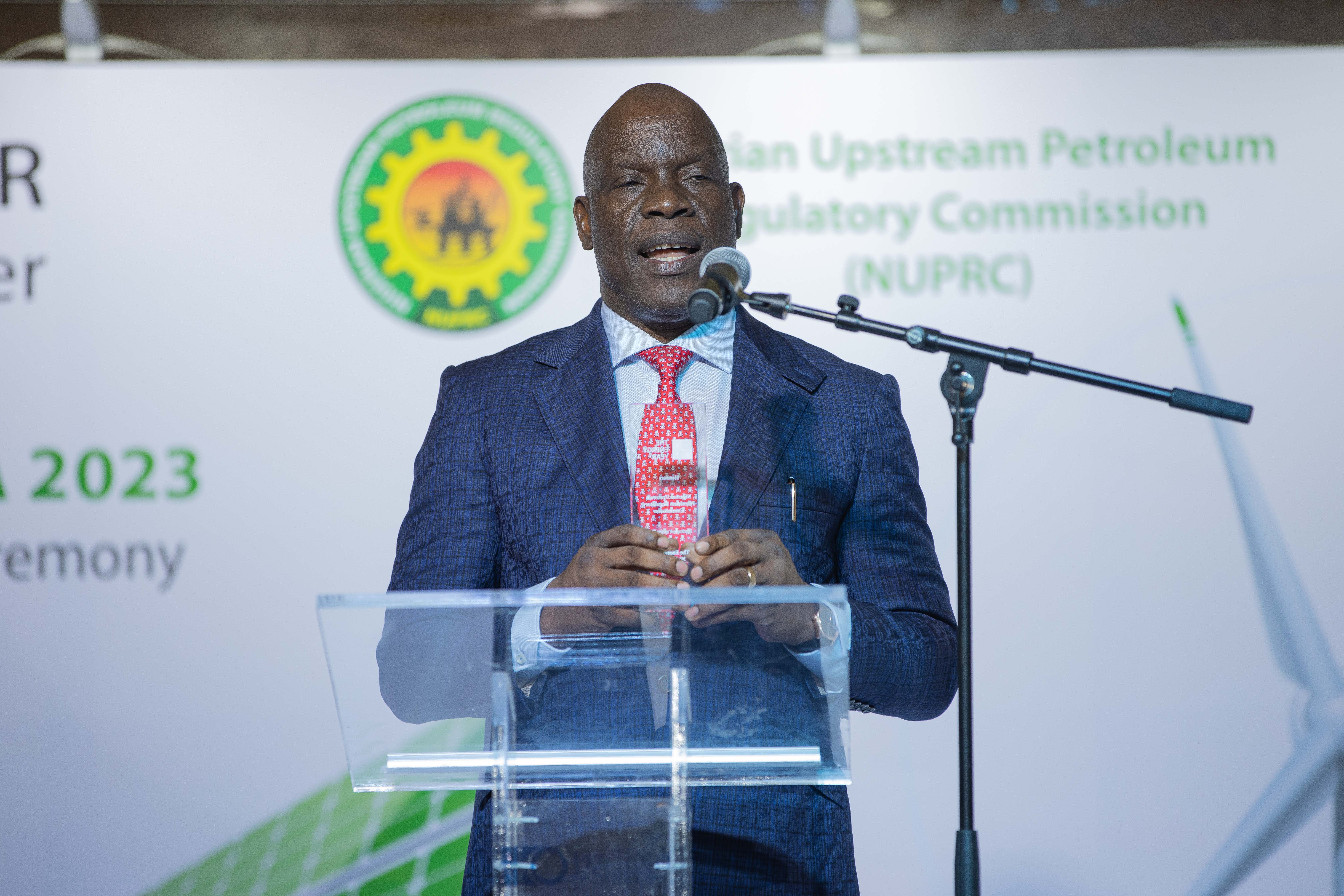 Speaker at the Nigeria Energy Leaders Summit podium